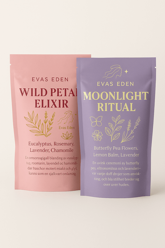 Badpåsar med lavendel och kamomill från EvasEden